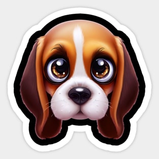 Barkfectly Pawsome Beagle Sticker